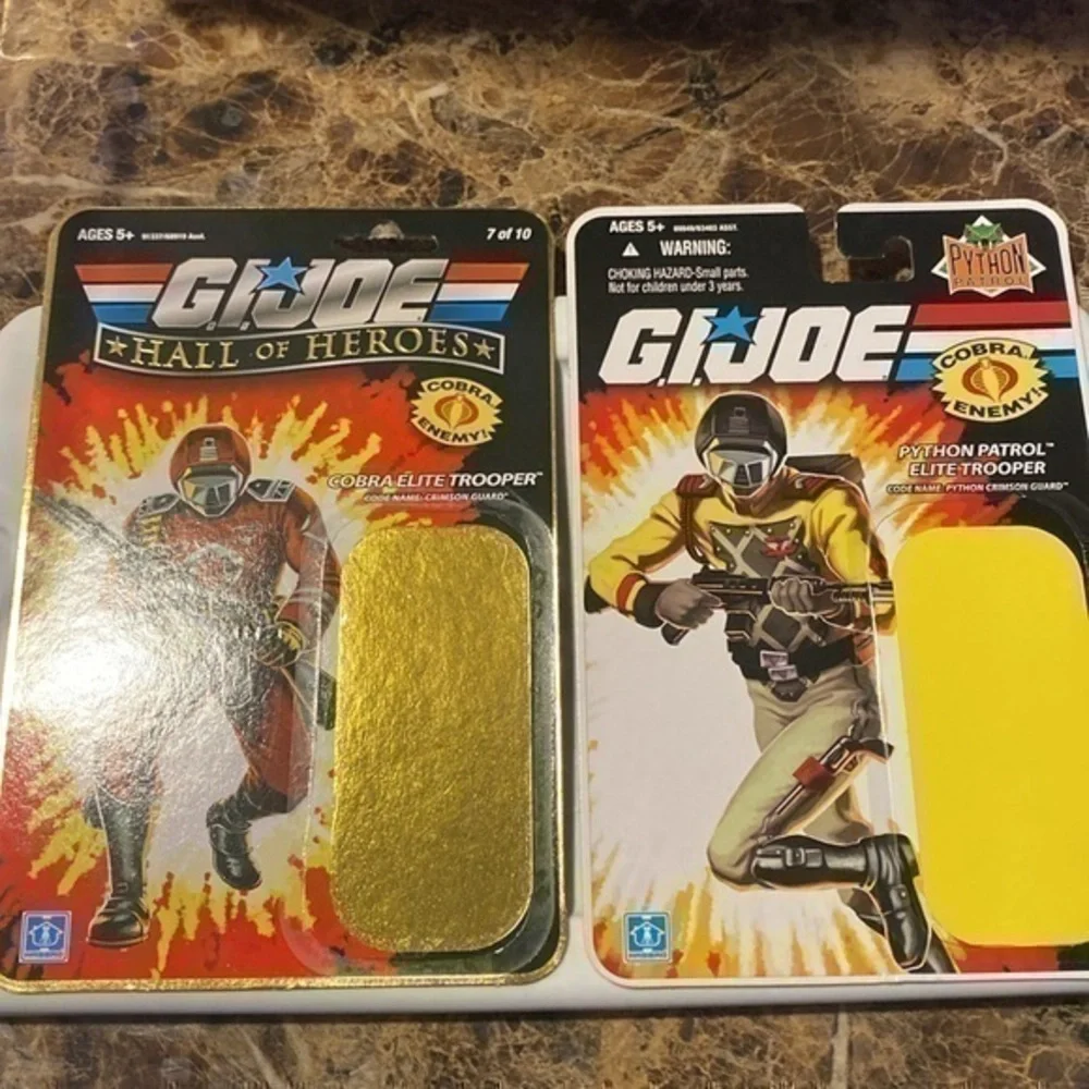 GI JOE Cobra Troopers uncut file cards